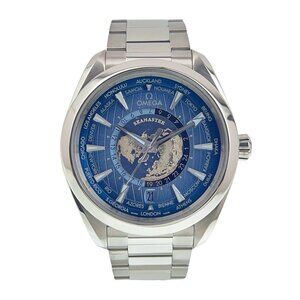 Omega Seamaster Aqua Terra World Timer 'Summer Blue' Ref. 220.10.43.22.03.002